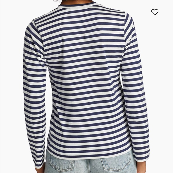 Comme des Garçons PLAY Long-Sleeve Striped T-Shirt - Picture 5 of 5